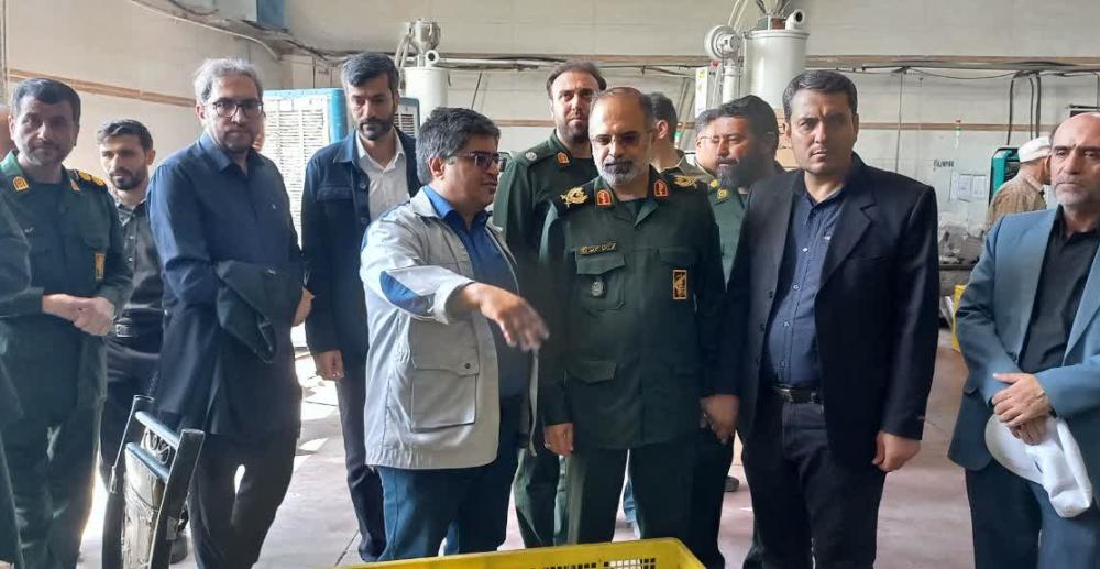 بازدید های دوره ای از واحد های صنعتی توسط سردار موحد فرمانده سپاه علی بن ابیطالب(ع)
