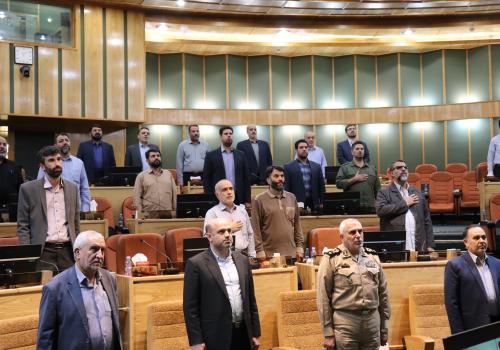مراسم تکریم و معارفه فرماندهان قدیم و جدید مرکز مقاومت بسیج وزارت دفاع و پشتیبانی نیروهای مسلح