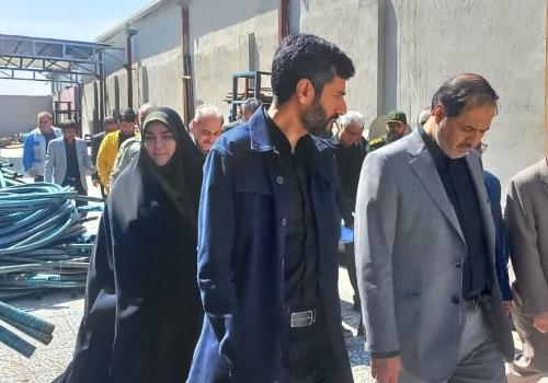 بازدید از واحد صنعتی تولیدی شیلنگ های مصلح 