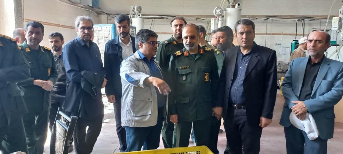 بازدید های دوره ای از واحد های صنعتی توسط سردار موحد فرمانده سپاه علی بن ابیطالب(ع)